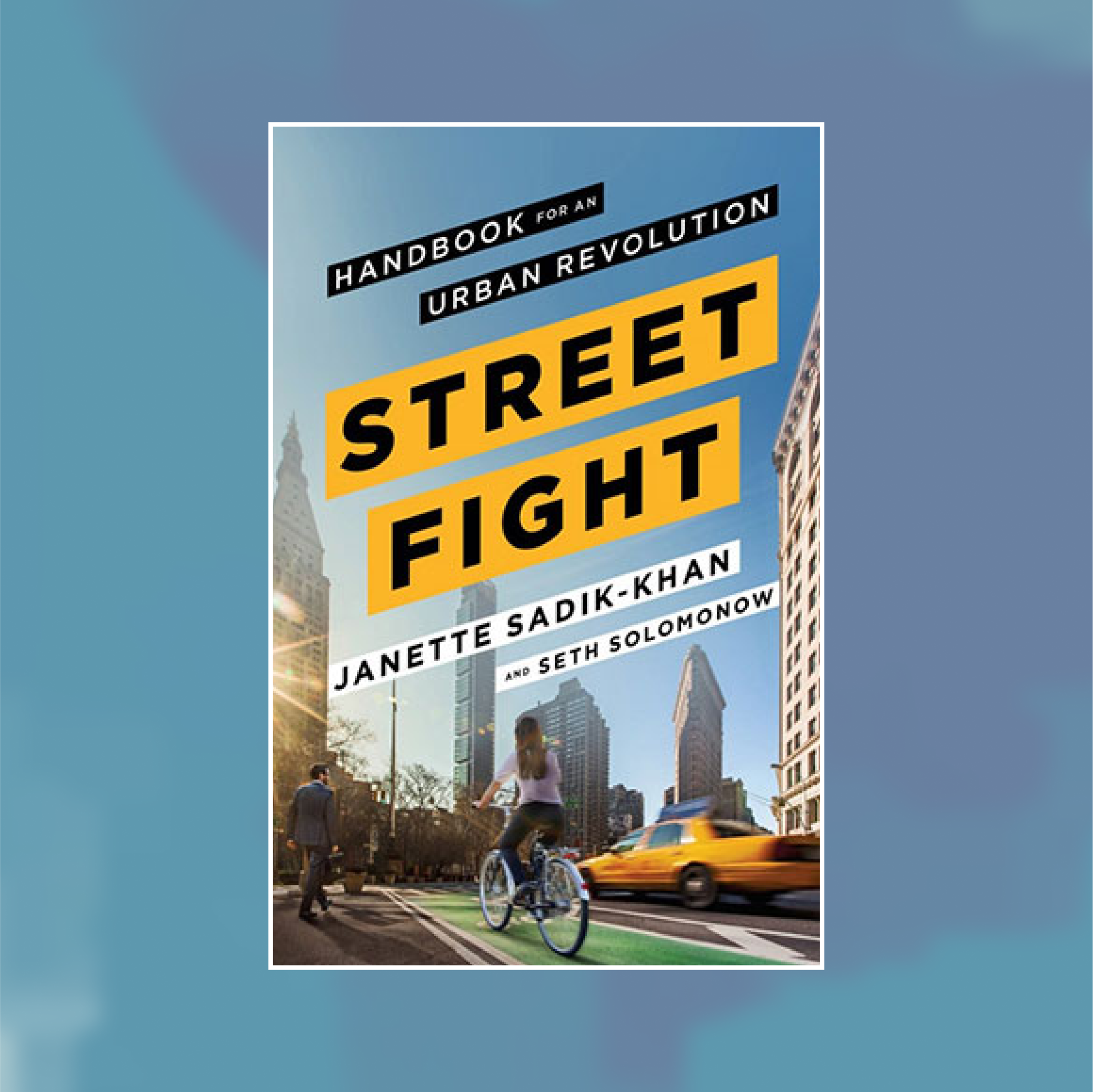 Book cover of Streetfight against a painted abstract background