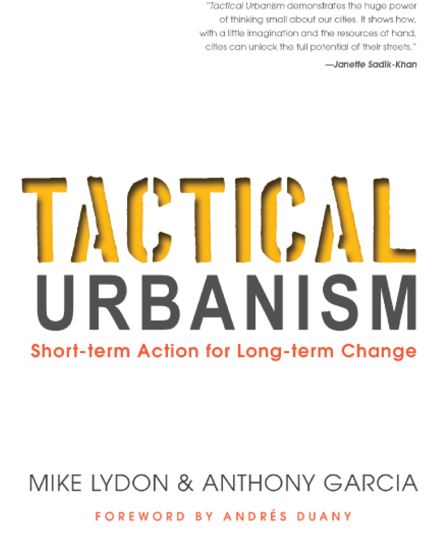 Book cover of Tactical Urbanism