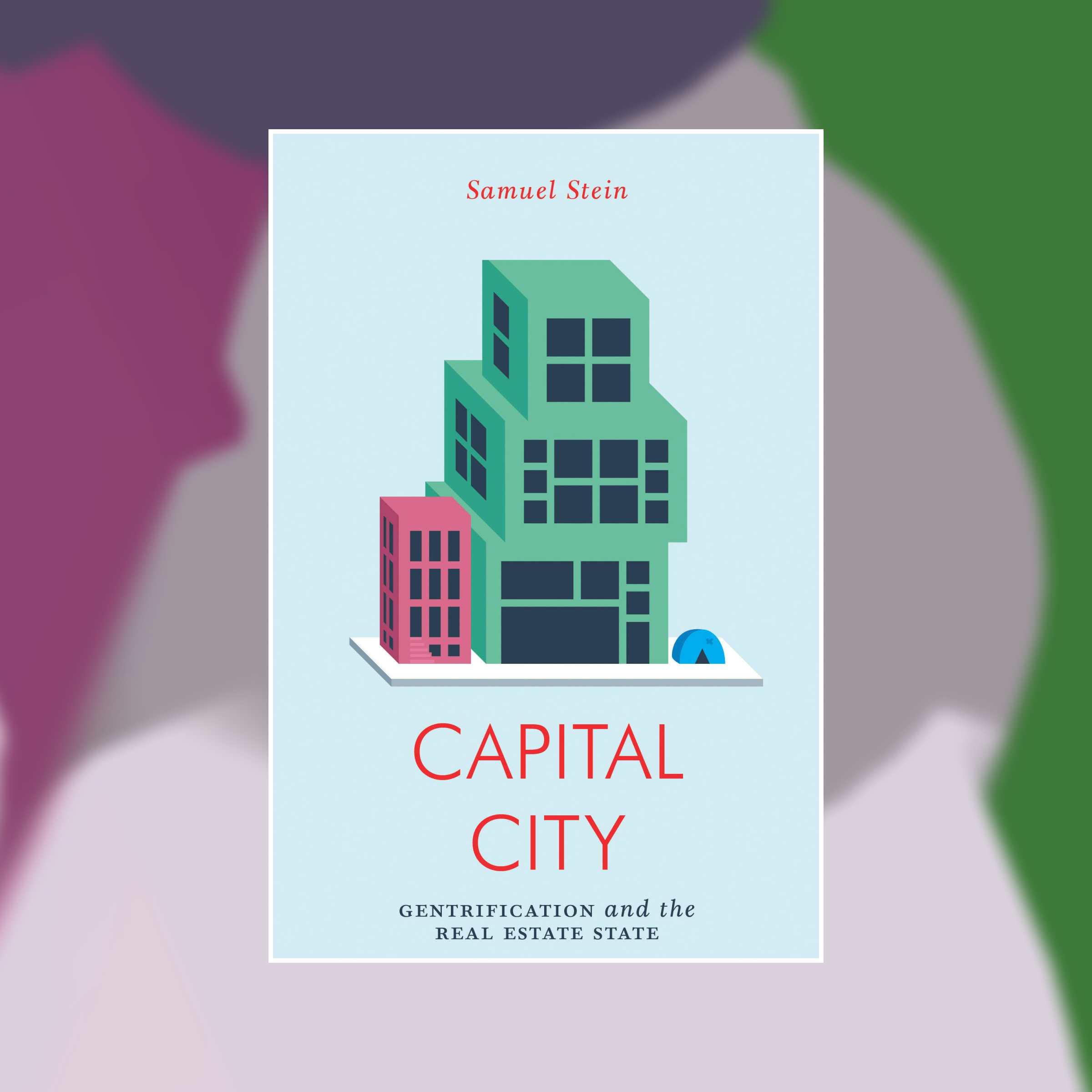 Book cover of Capital City against an abstract painted background