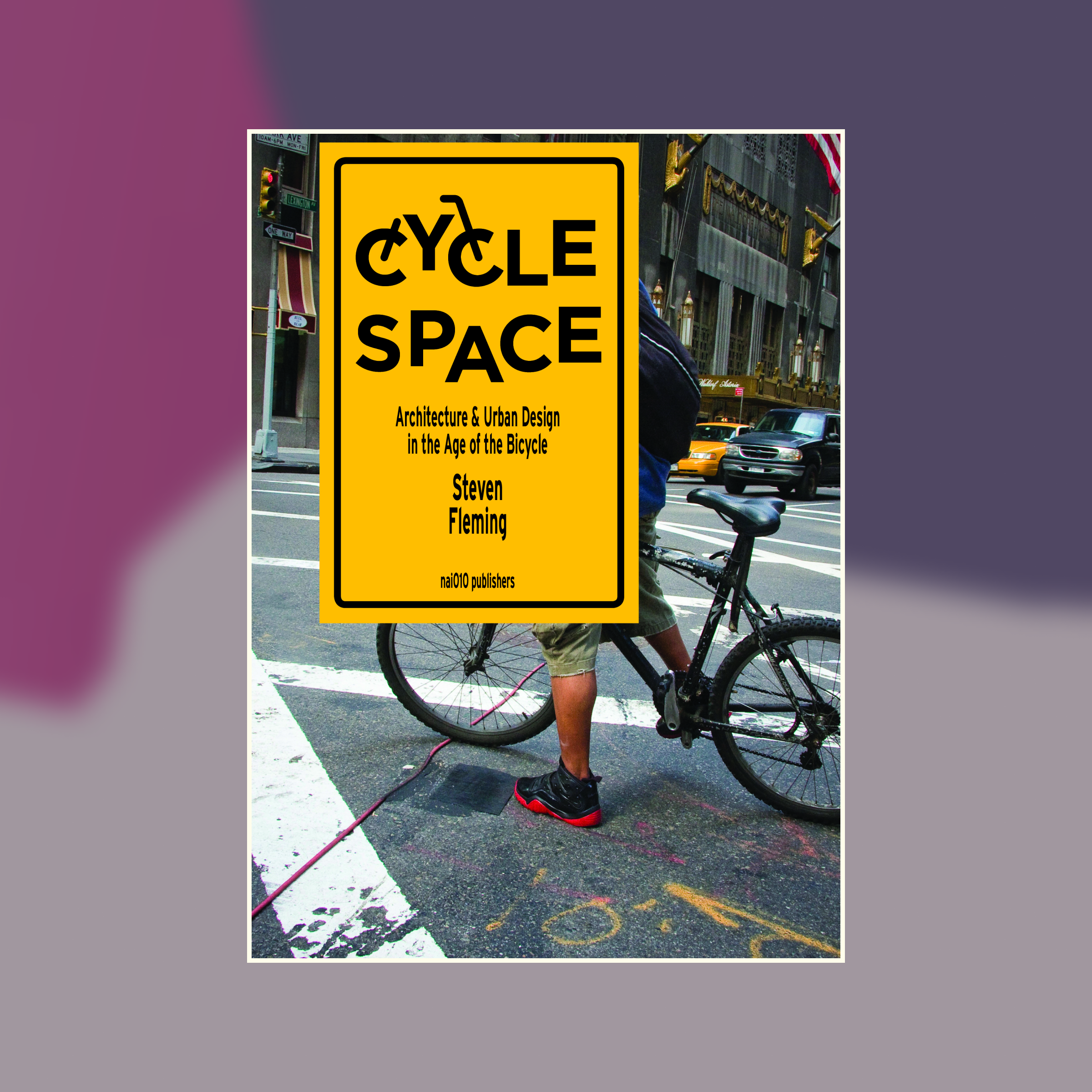 Book cover of Cycle Space against an abstract painted background